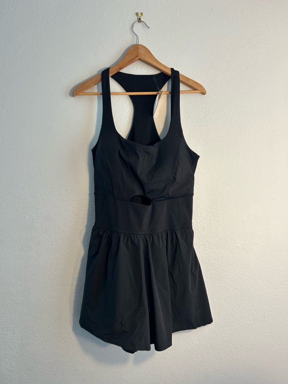 NEW Popilush XXL Black Racerback Romper shapewear with cutout detail